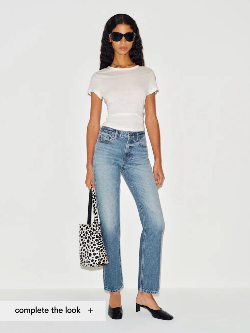 Reformation Straight-Leg Light Blue Women's Jeans